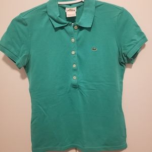 LACOSTE Green Polo - Woman Small